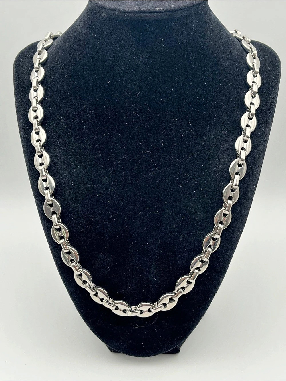 24”, Stainless Steel Oval Link Chain Necklace